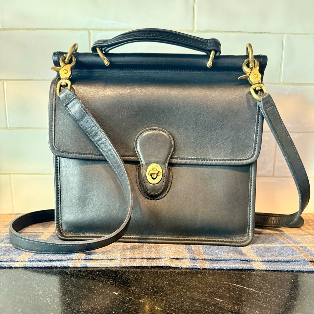 Coach Embossed Leather Bag